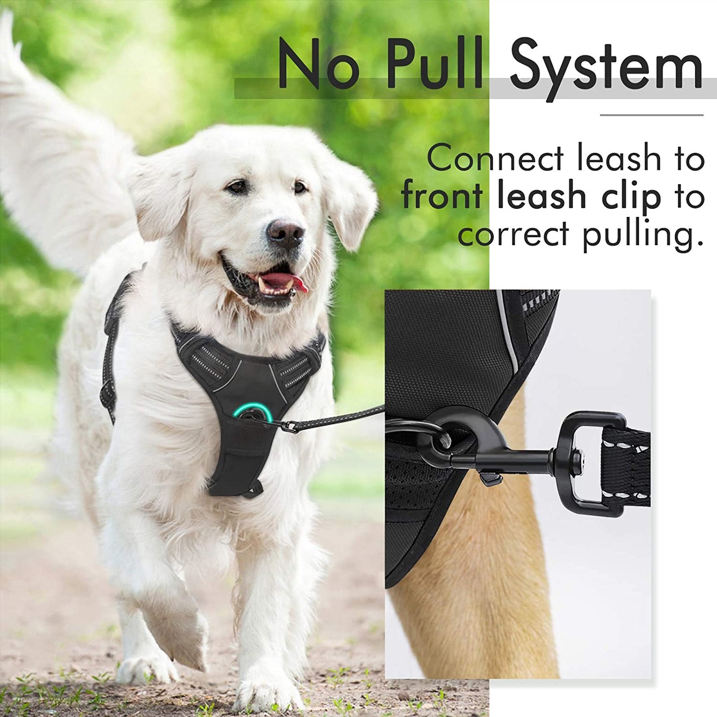 Pet Harness For Large and Small  Pets, Reflective Safety Harness, No Pull Vest